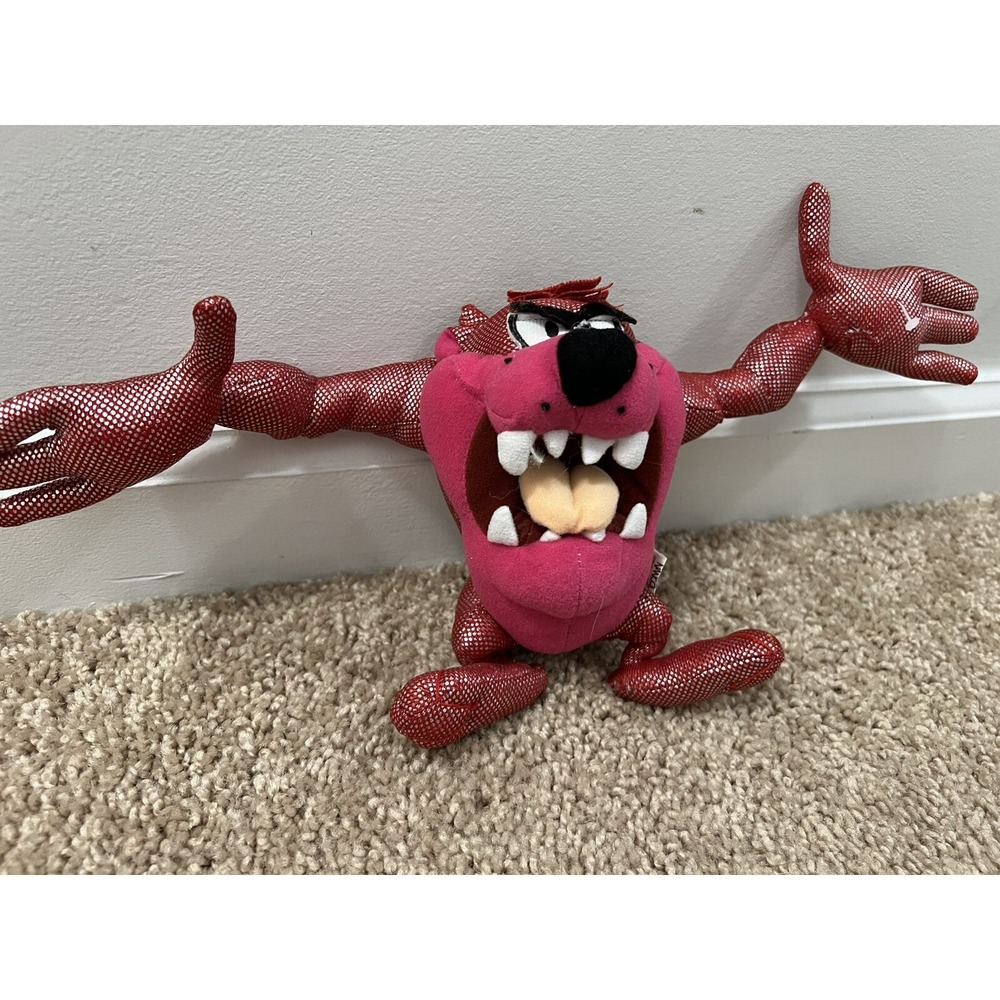 VTG Looney Tunes TAZ Pink Tazmanian Devil Plus‎ Toy Nanco Warner Brothers